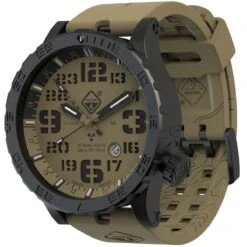 Hazard 4 Heavy Water Diver Titanium Tritium Watch Arid Brown GMT Green/Yellow