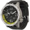 Hazard 4 Heavy Water Diver Titanium Tritium Watch Blacktie Yellow GMT Green/Yellow -SurviGear Store hazard 4 hwd watch blacktie b yellow gmt ggyg 001