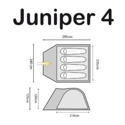 Highlander Juniper 4 Tent Deep Blue -SurviGear Store highlander juniper 4 1