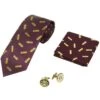 Jack Pyke Tie, Hanky And Cufflinks Gift Set Cartridge Wine -SurviGear Store jack pyke tie hanky cufflings gift set cartridge wine 001