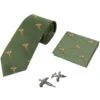 Jack Pyke Tie, Hanky And Cufflinks Gift Set Pheasant Green -SurviGear Store jack pyke tie hanky cufflings gift set pheasant green 001