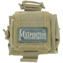 Maxpedition Mini Rollypoly Folding Dump Pouch Khaki -SurviGear Store maxpedition mini rollypoly khaki 2 2