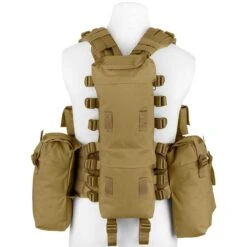 MFH South African Assault Vest Coyote Tan -SurviGear Store mfh south african assault vest coyotet 4