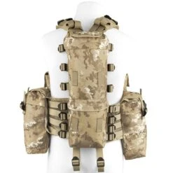 MFH South African Assault Vest Vegetato Desert -SurviGear Store mfh south african vest vegetato desert n 5
