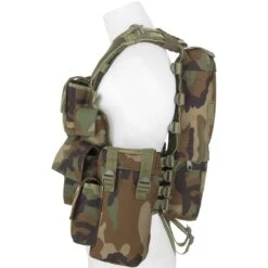 MFH South African Assault Vest Woodland -SurviGear Store mfh south african vest woodland 3