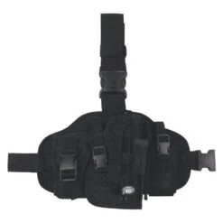MFH MOLLE Leg Holster With Pouches Black