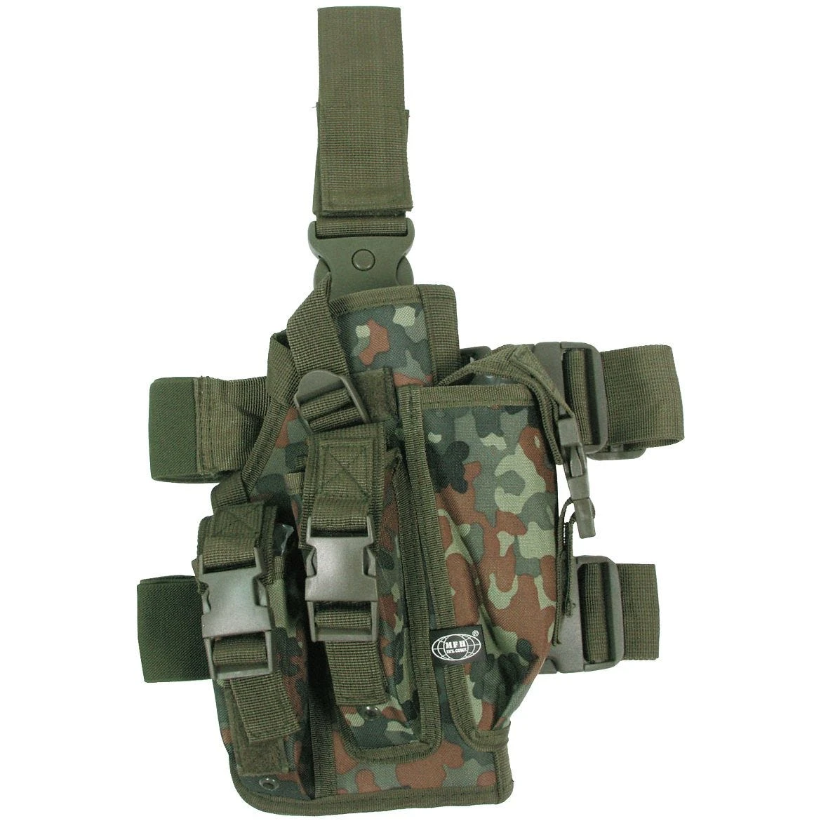 MFH Leg Holster With 3 Mag Pouches Flecktarn 3 MFH Leg Holster With 3 Mag Pouches Flecktarn