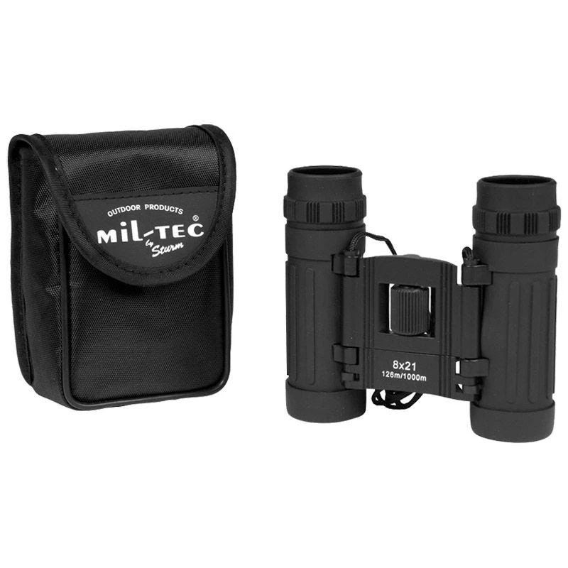 Mil-Tec Foldable Binocular 8x21 Black 3 Mil-Tec Foldable Binocular 8x21 Black