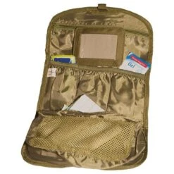 Mil-Tec British Army Toiletry Bag Coyote -SurviGear Store mil tec british army toilet bag coyote 2 1