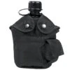 Mil-Tec US Style Canteen And Cup Black -SurviGear Store mil tec canteen black 1b 1