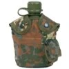 Mil-Tec US Style Canteen And Cup Flecktarn -SurviGear Store mil tec canteen fleck 1b 1