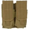 Mil-Tec Double M4/M16 Magazine Pouch MOLLE Coyote -SurviGear Store mil tec double m4 m16 mag pouch coyote amaz 1 1