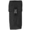 Mil-Tec Utility Pouch Small MOLLE Black -SurviGear Store mil tec utility pouch small black amaz 1 1