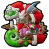 Patchlab Chameleon Christmas Patch Red / Green -SurviGear Store patchlab chameleon christmas patch 001