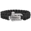 Pentagon Survival Bracelet Black -SurviGear Store pentagon survival bracelet black 001